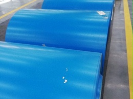 彩涂卷出口活套至卷取机